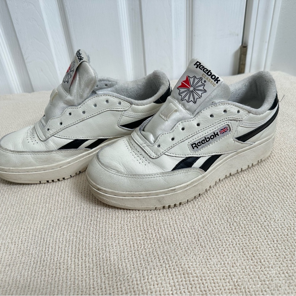Reebok White and Black Women's Sneakers